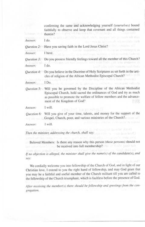 African Methodist Episcopal Church Hymnal page 788