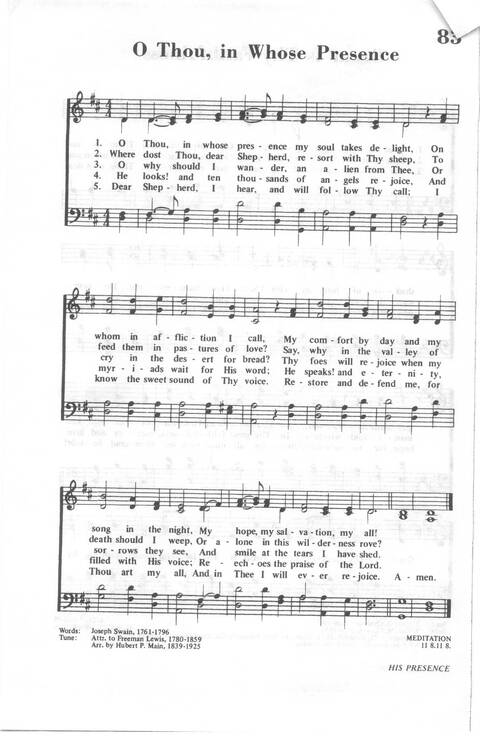 African Methodist Episcopal Church Hymnal page 85