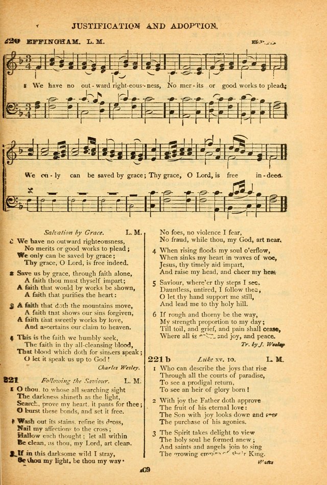The African Methodist Episcopal Hymn and Tune Book: adapted to the doctrines and usages of the church (6th ed.) page 109