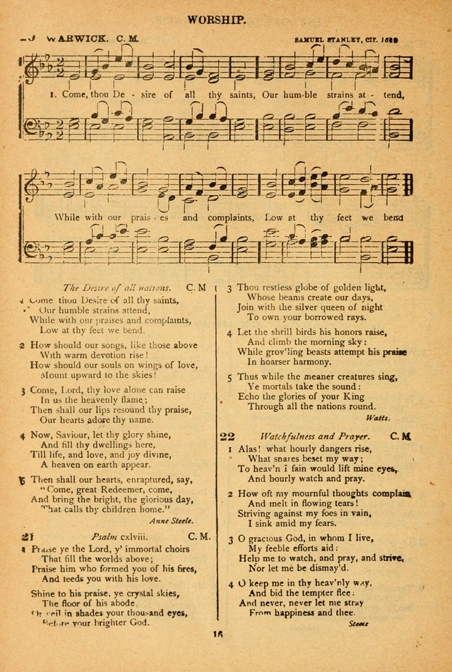 The African Methodist Episcopal Hymn and Tune Book: adapted to the doctrines and usages of the church (6th ed.) page 16