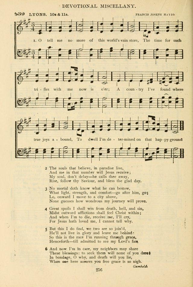 The African Methodist Episcopal Hymn and Tune Book: adapted to the doctrines and usages of the church (6th ed.) page 256
