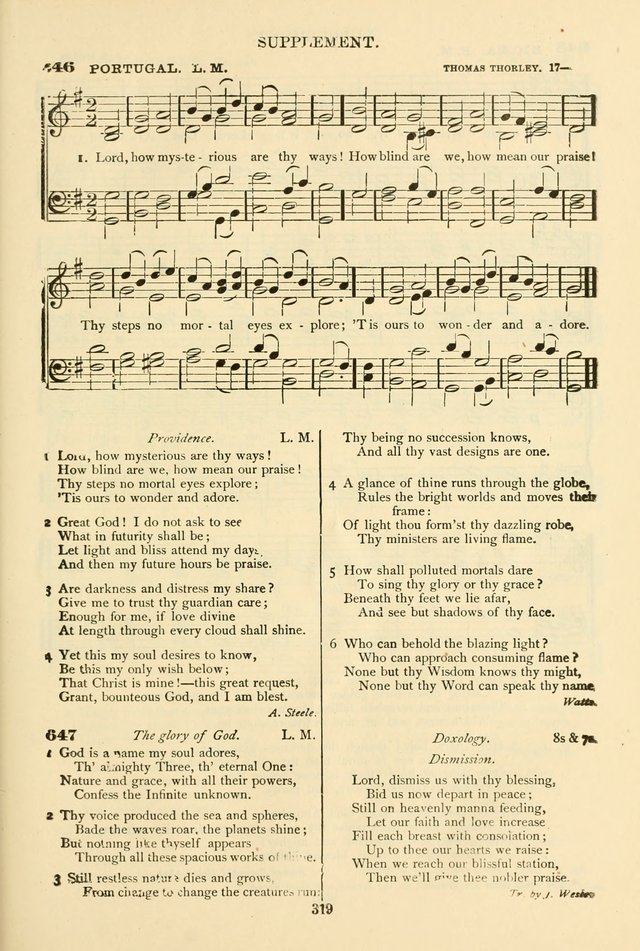 The African Methodist Episcopal Hymn and Tune Book: adapted to the doctrines and usages of the church (6th ed.) page 319