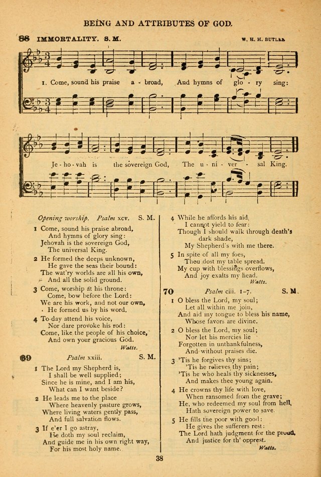 The African Methodist Episcopal Hymn and Tune Book: adapted to the doctrines and usages of the church (6th ed.) page 38