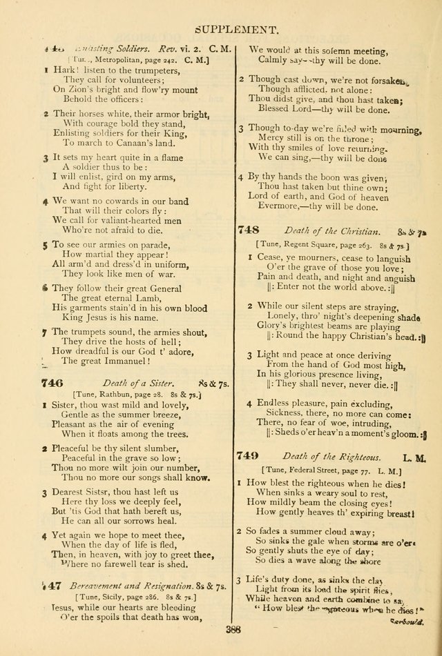 The African Methodist Episcopal Hymn and Tune Book: adapted to the doctrines and usages of the church (6th ed.) page 388