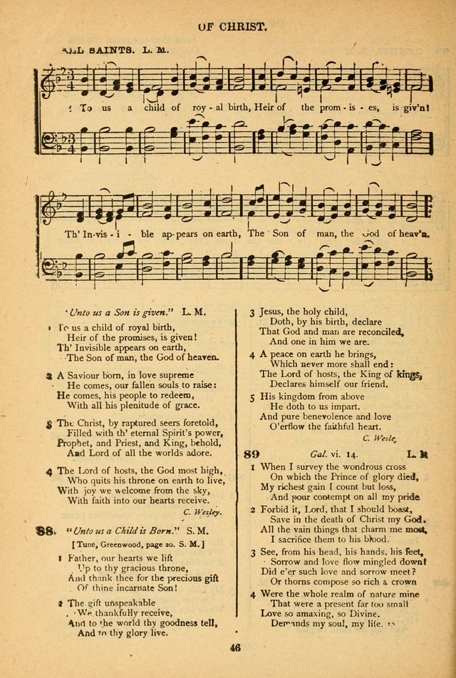 The African Methodist Episcopal Hymn and Tune Book: adapted to the doctrines and usages of the church (6th ed.) page 46