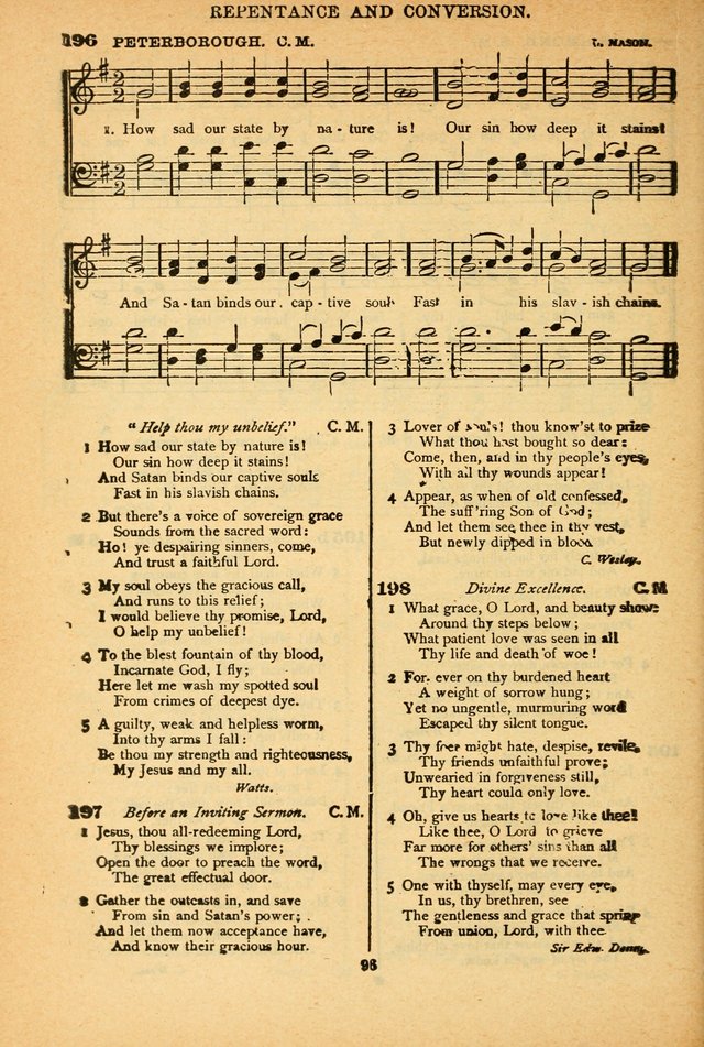 The African Methodist Episcopal Hymn and Tune Book: adapted to the doctrines and usages of the church (6th ed.) page 96