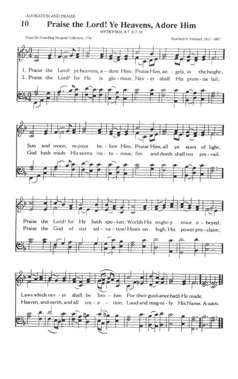 The A.M.E. Zion Hymnal: official hymnal of the African Methodist Episcopal Zion Church page 11