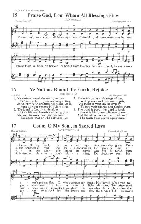 The A.M.E. Zion Hymnal: official hymnal of the African Methodist Episcopal Zion Church page 15