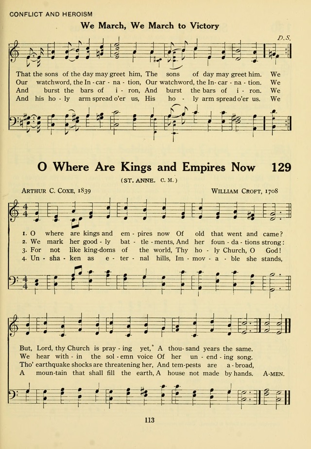 The Army and Navy Hymnal page 113