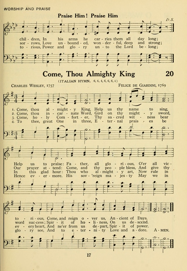 The Army and Navy Hymnal page 17