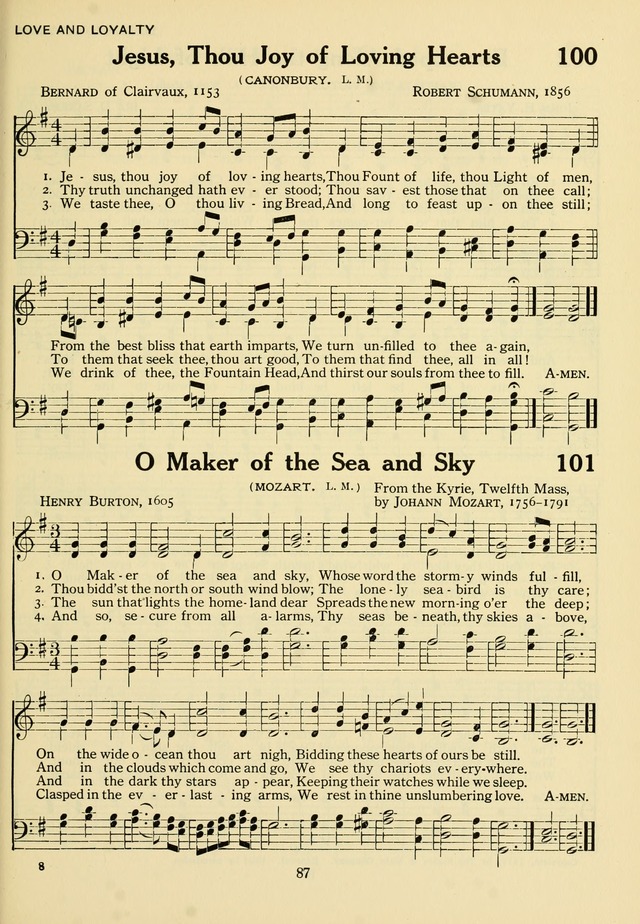 The Army and Navy Hymnal page 87