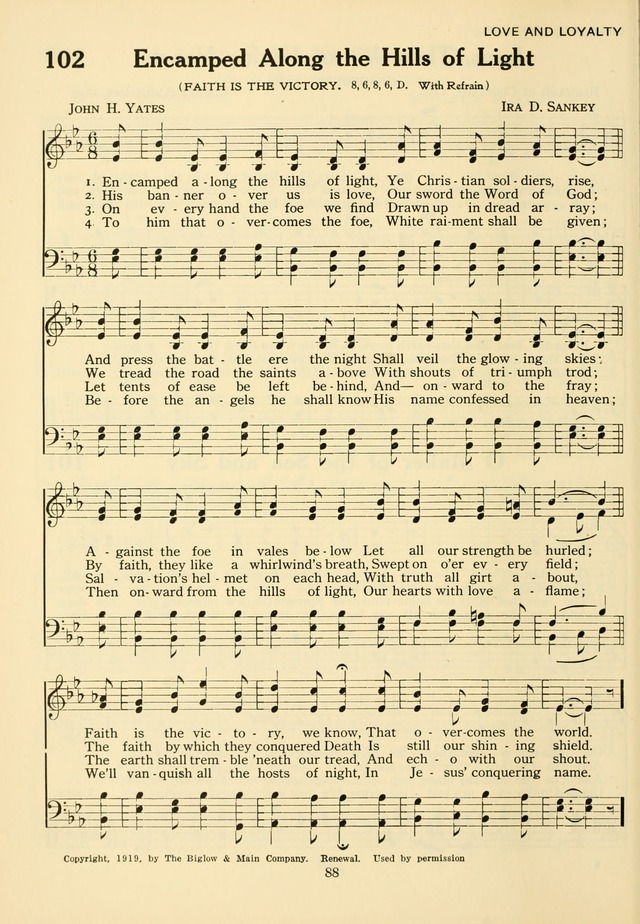 The Army and Navy Hymnal page 88