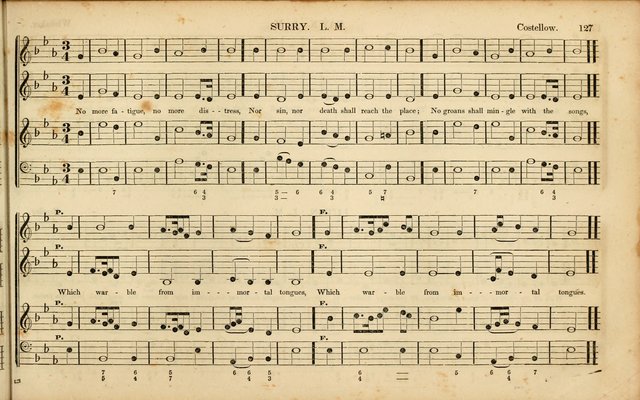 American Psalmody: a collection of sacred music, comprising a great variety of psalm, and hymn tunes, set-pieces, anthems and chants, arranged with a figured bass for the organ...(3rd ed.) page 124