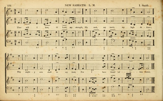American Psalmody: a collection of sacred music, comprising a great variety of psalm, and hymn tunes, set-pieces, anthems and chants, arranged with a figured bass for the organ...(3rd ed.) page 151
