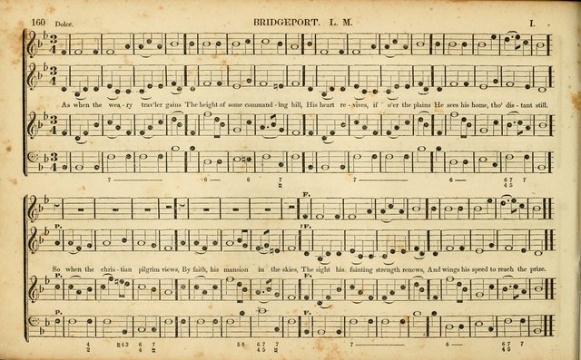 American Psalmody: a collection of sacred music, comprising a great variety of psalm, and hymn tunes, set-pieces, anthems and chants, arranged with a figured bass for the organ...(3rd ed.) page 157