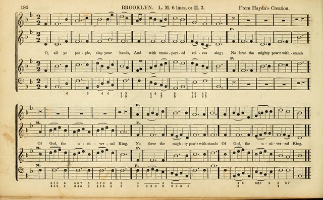 American Psalmody: a collection of sacred music, comprising a great variety of psalm, and hymn tunes, set-pieces, anthems and chants, arranged with a figured bass for the organ...(3rd ed.) page 179