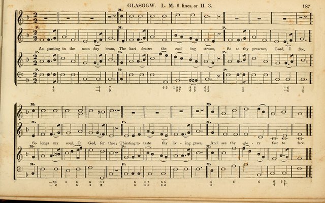 American Psalmody: a collection of sacred music, comprising a great variety of psalm, and hymn tunes, set-pieces, anthems and chants, arranged with a figured bass for the organ...(3rd ed.) page 184