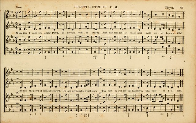 American Psalmody: a collection of sacred music, comprising a great variety of psalm, and hymn tunes, set-pieces, anthems and chants, arranged with a figured bass for the organ...(3rd ed.) page 80