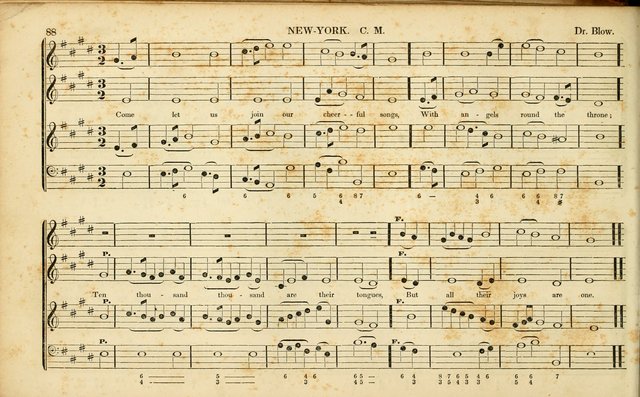 American Psalmody: a collection of sacred music, comprising a great variety of psalm, and hymn tunes, set-pieces, anthems and chants, arranged with a figured bass for the organ...(3rd ed.) page 85