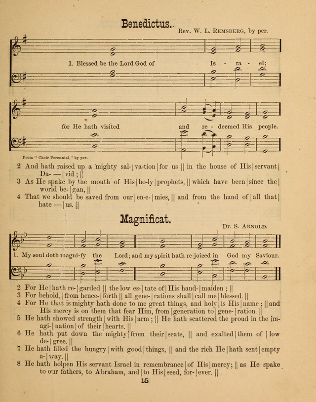 Augsburg Songs for Sunday Schools and other services page 15