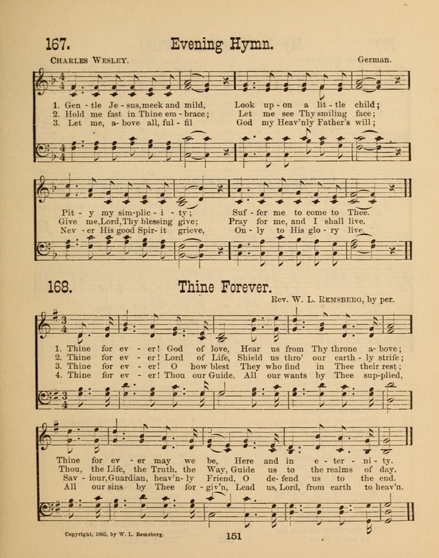 Augsburg Songs for Sunday Schools and other services page 151