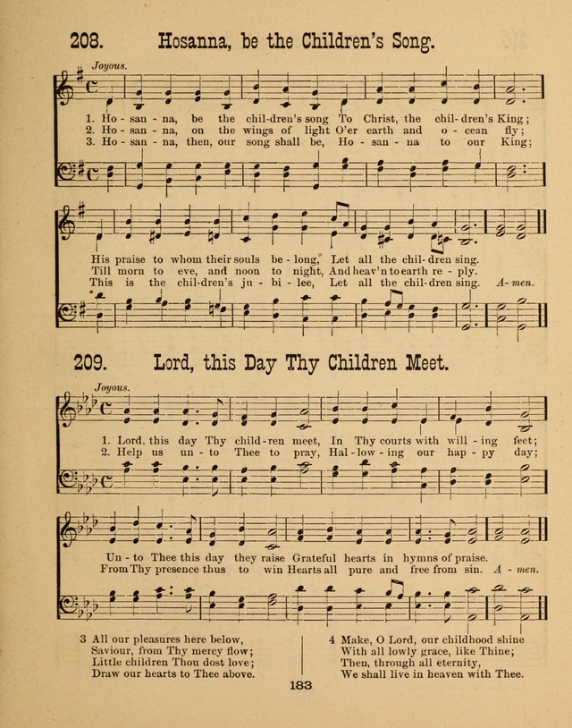 Augsburg Songs for Sunday Schools and other services page 183