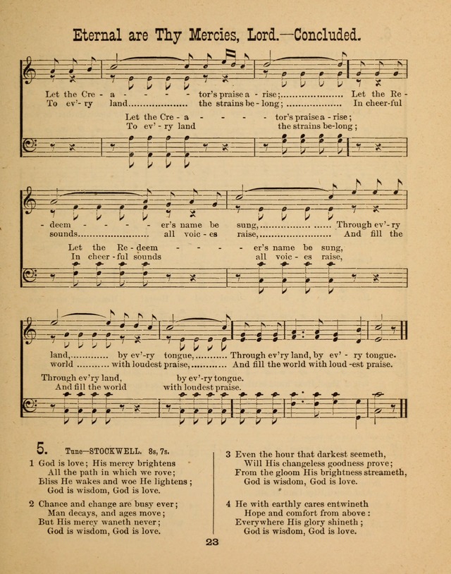 Augsburg Songs for Sunday Schools and other services page 23