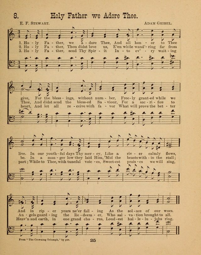 Augsburg Songs for Sunday Schools and other services page 25