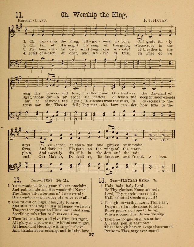 Augsburg Songs for Sunday Schools and other services page 27