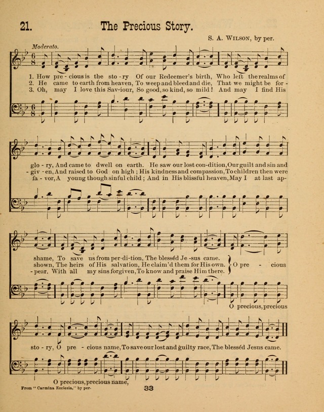 Augsburg Songs for Sunday Schools and other services page 33