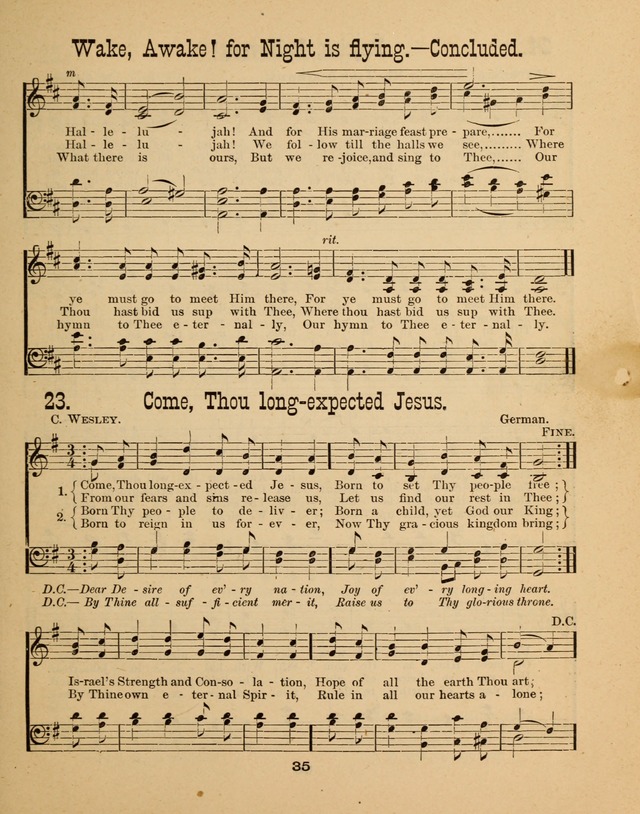 Augsburg Songs for Sunday Schools and other services page 35