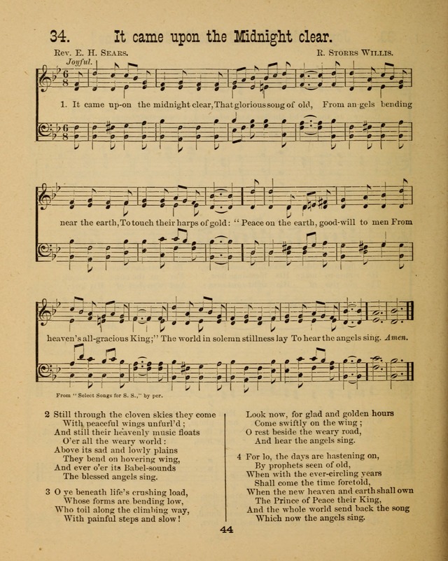 Augsburg Songs for Sunday Schools and other services page 44