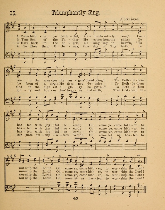 Augsburg Songs for Sunday Schools and other services page 45