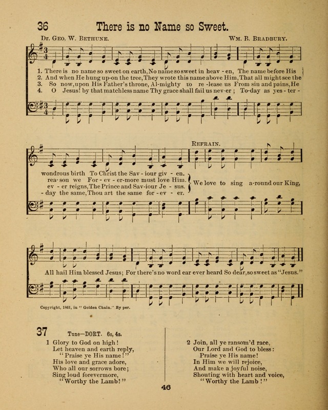 Augsburg Songs for Sunday Schools and other services page 46