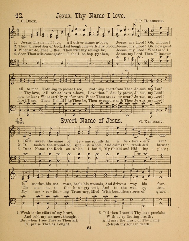 Augsburg Songs for Sunday Schools and other services page 51