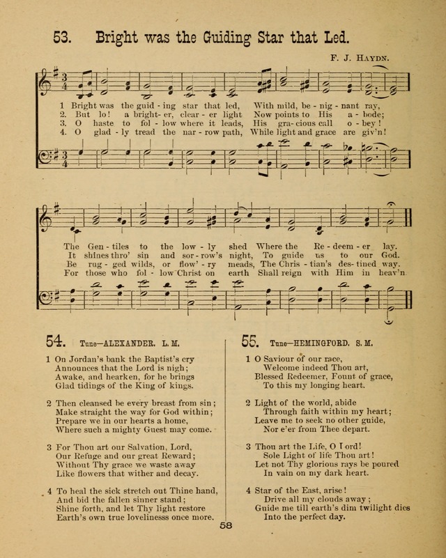 Augsburg Songs for Sunday Schools and other services page 58