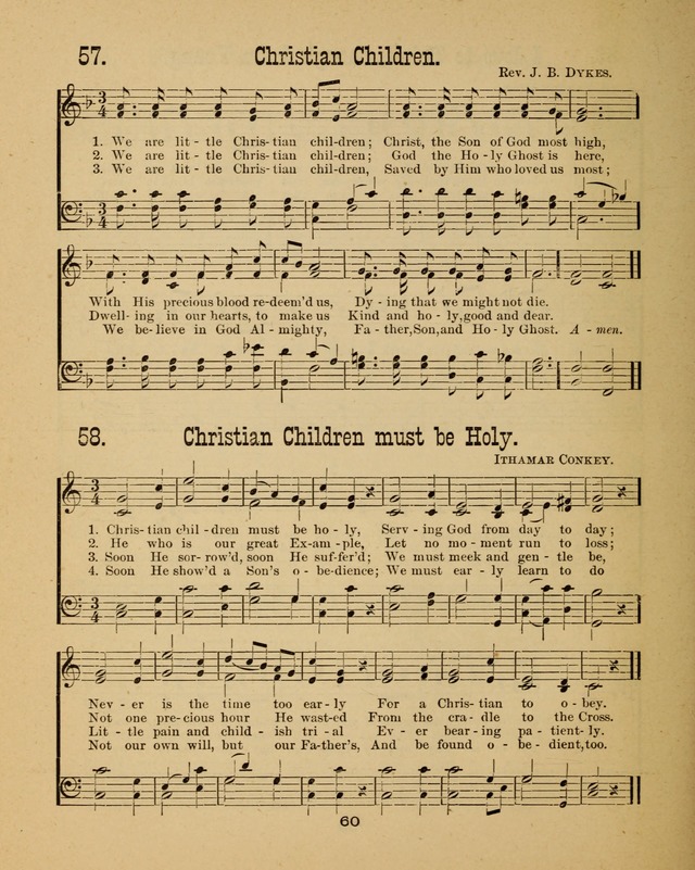 Augsburg Songs for Sunday Schools and other services page 60