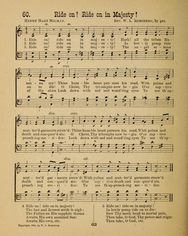 Augsburg Songs for Sunday Schools and other services page 62
