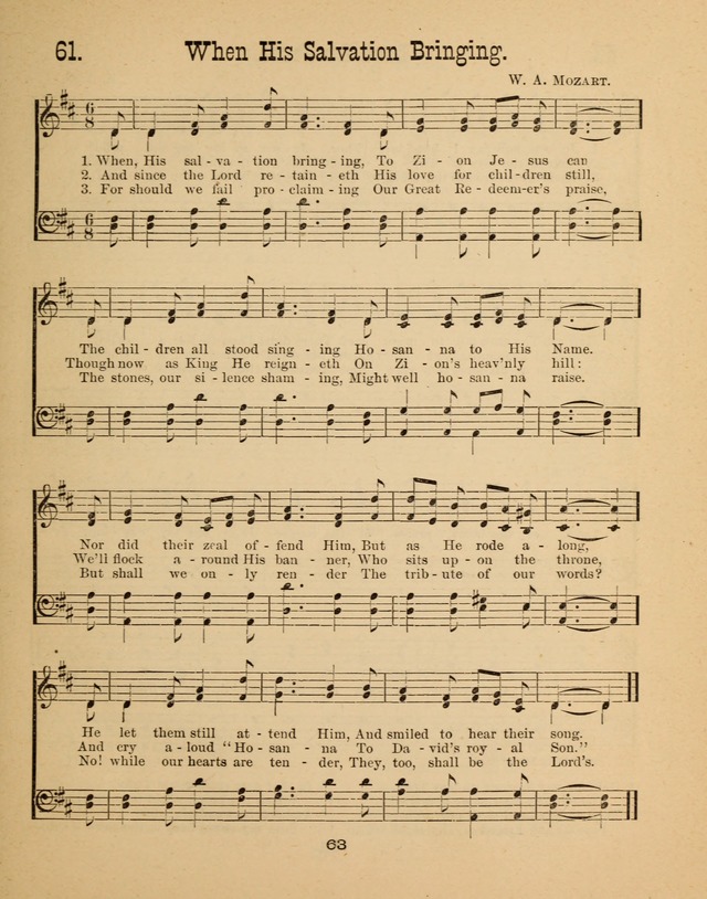 Augsburg Songs for Sunday Schools and other services page 63
