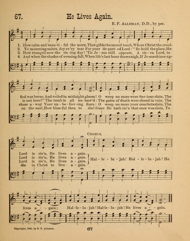 Augsburg Songs for Sunday Schools and other services page 67