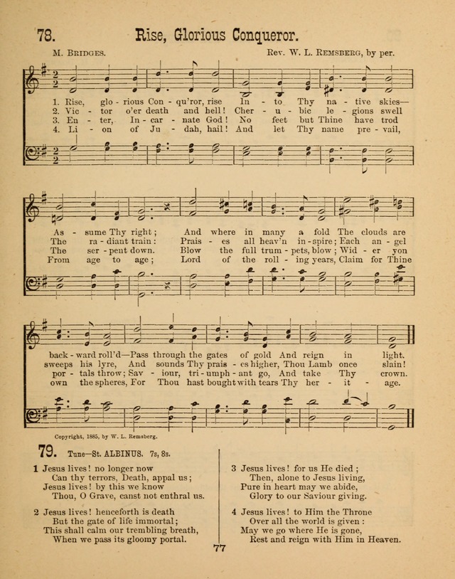 Augsburg Songs for Sunday Schools and other services page 77