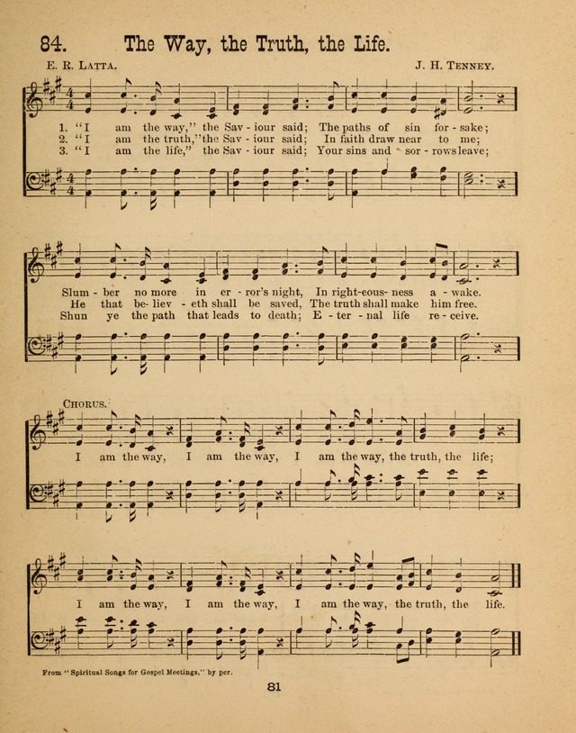 Augsburg Songs for Sunday Schools and other services page 81