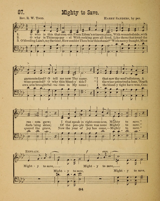 Augsburg Songs for Sunday Schools and other services page 84