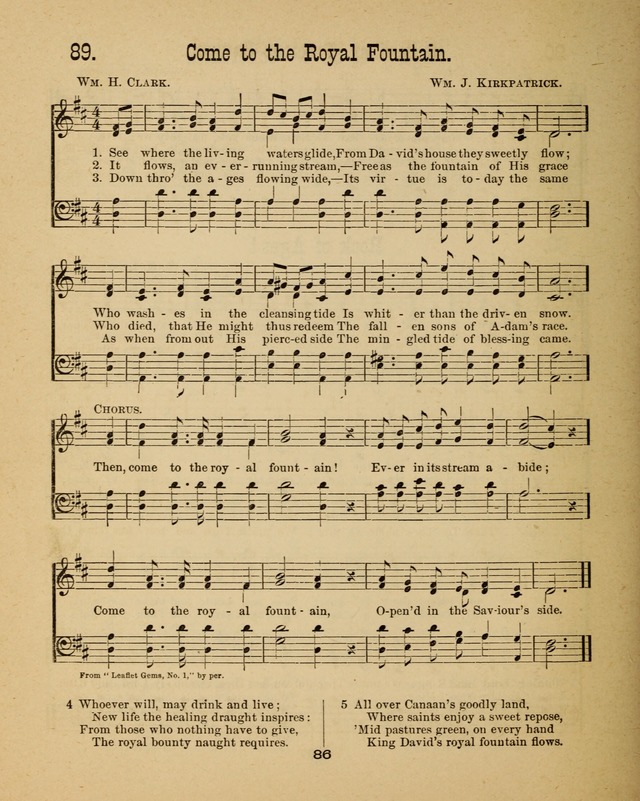 Augsburg Songs for Sunday Schools and other services page 86