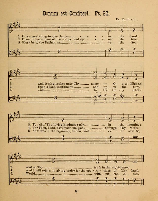 Augsburg Songs for Sunday Schools and other services page 9