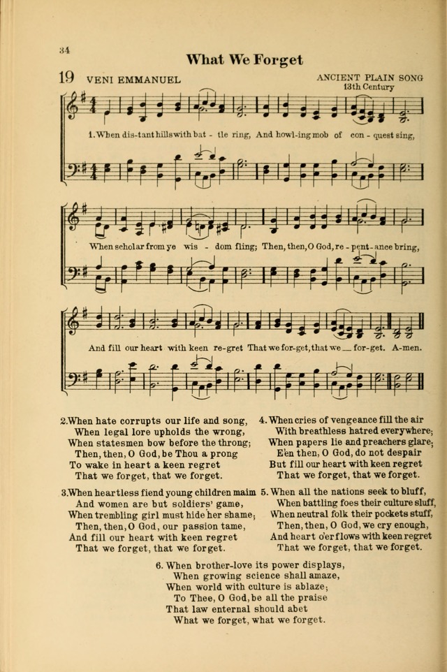 Advent Songs: a revision of old hymns to meet modern needs page 35