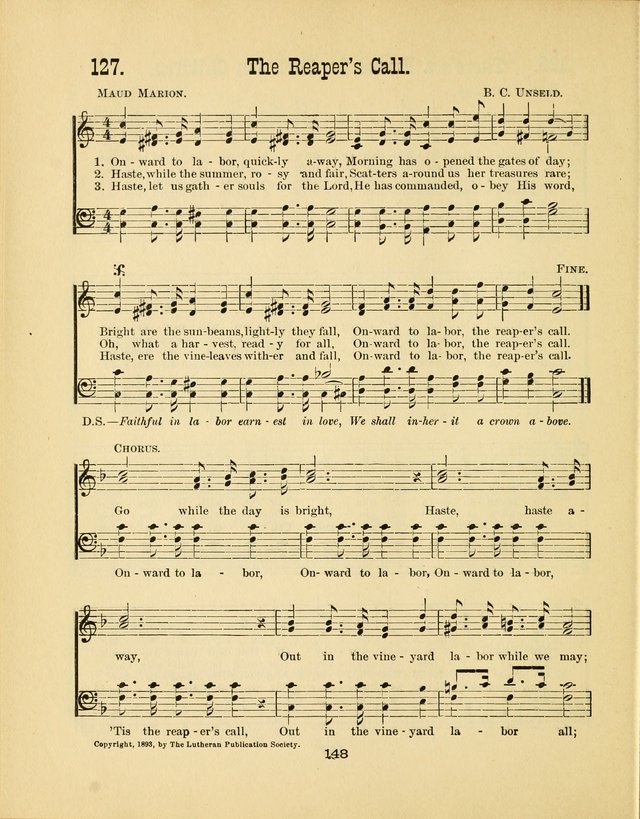 Augsburg Songs No. 2: for Sunday schools and other services page 155