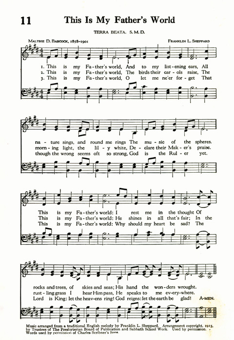 The Abingdon Song Book page 10