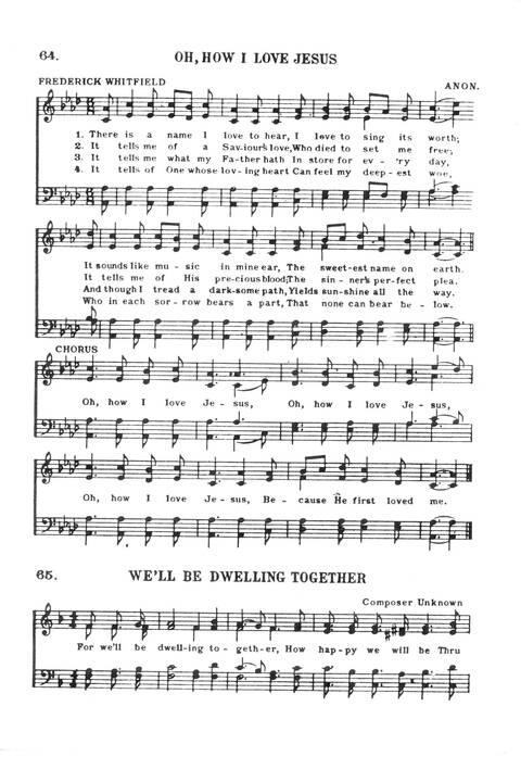Action: a collection of gospel songs and choruses compiled especially for boys and girls (Vol. 1) page 39