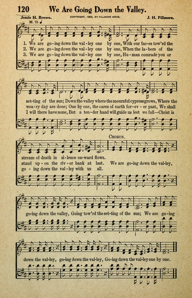 Awakening Songs for the Church, Sunday School and Evangelistic Services page 120